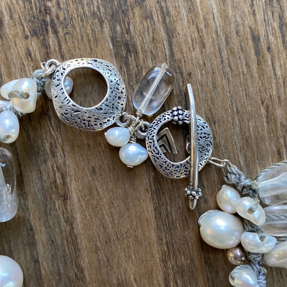 Like New Silpada Effervescence Pearl Beaded Bracelet Retired B2180 - Picture 4 of 12